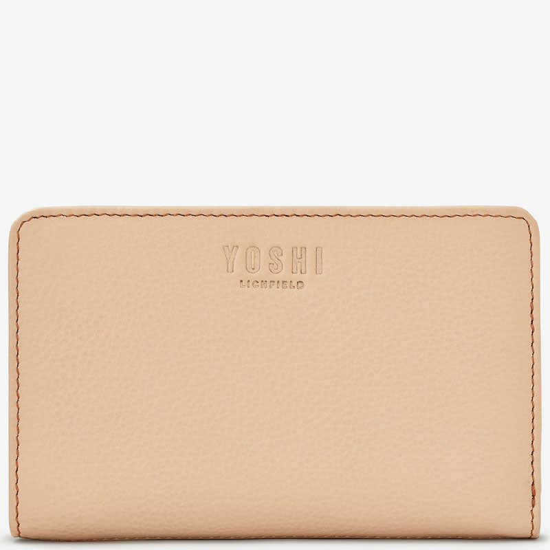 (B3) Yoshi Frappe Soft Leather Front Flap Purse