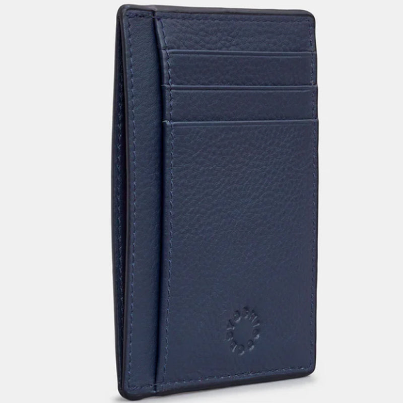 (A5) Yoshi Navy Blue Soft Leather Wallet Card I.D. Pass