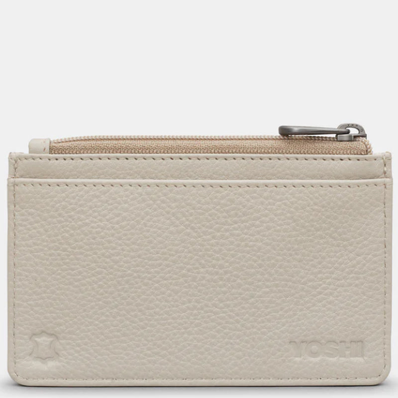 Yoshi (c5) Coin Card Wallet Warm Grey Multi Soft Leather