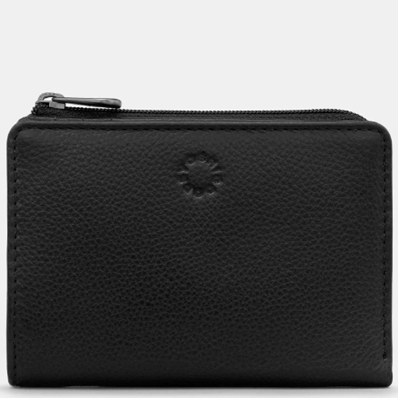 (A2) Yoshi Black Leather Men's Ladies Coin Card Purse Wallet