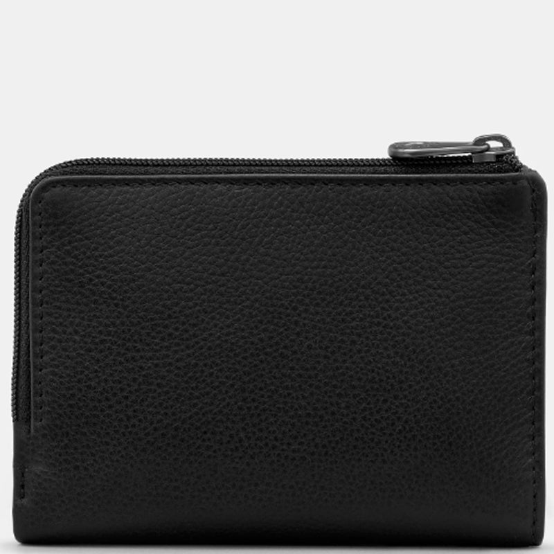 (A2) Yoshi Black Leather Men's Ladies Coin Card Purse Wallet