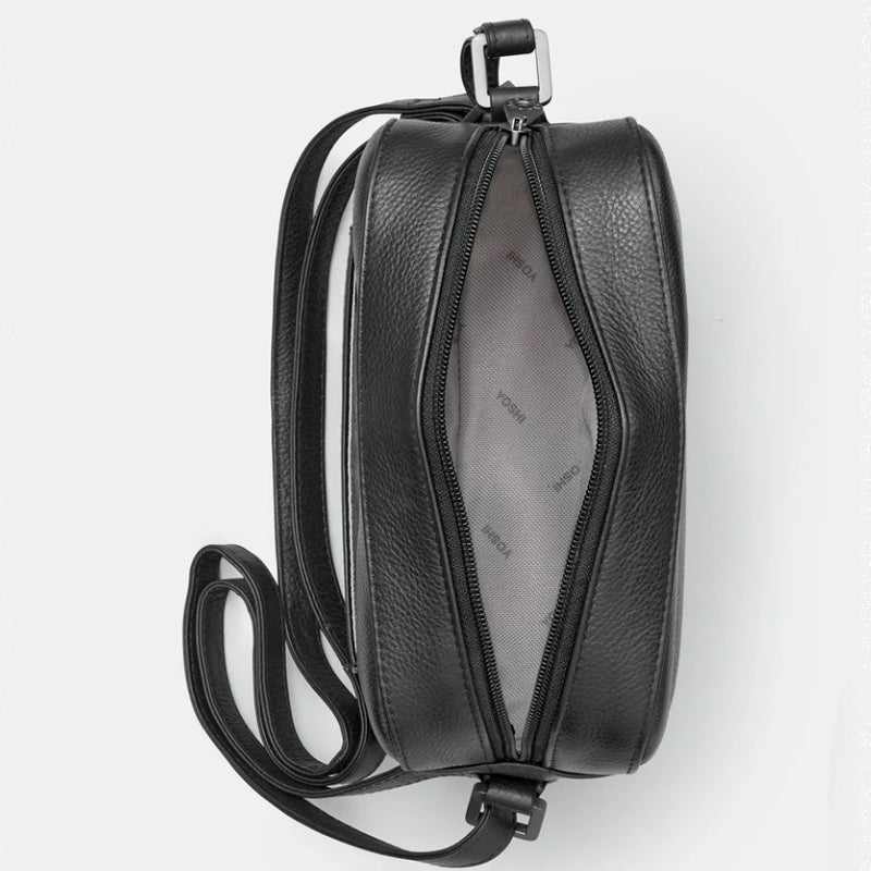 a1 Yoshi Black Soft Leather Cross Body Bag Shoulder Bag (Copy)