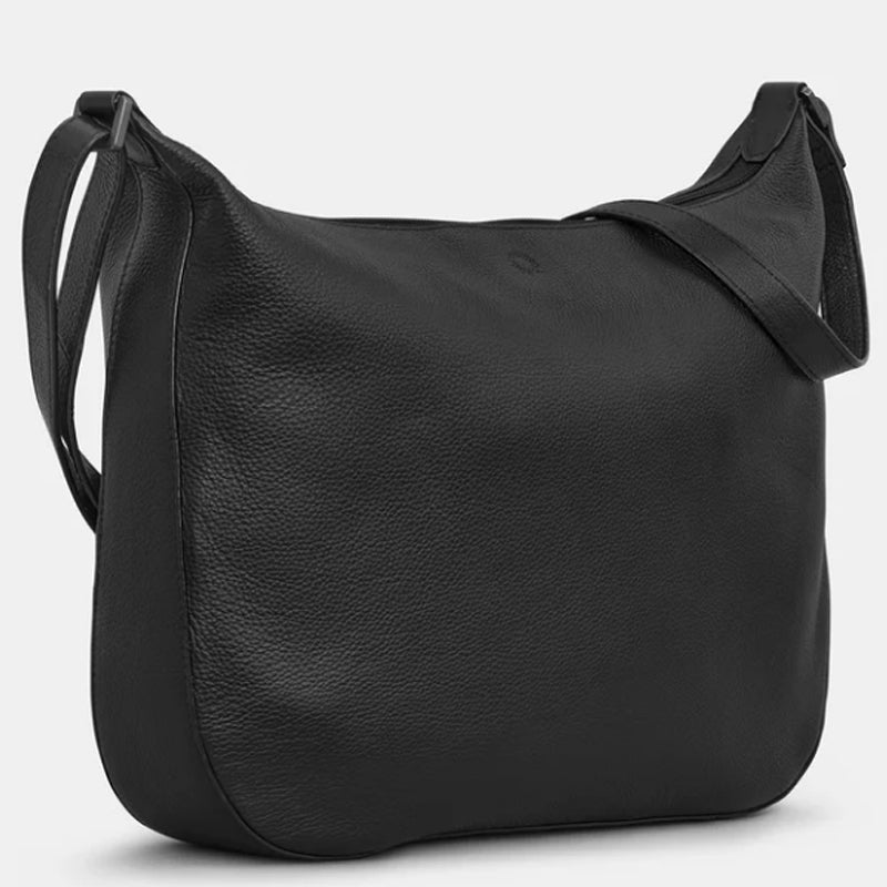 a1 Yoshi Black Soft Leather Cross Body Bag Shoulder Bag (Copy)
