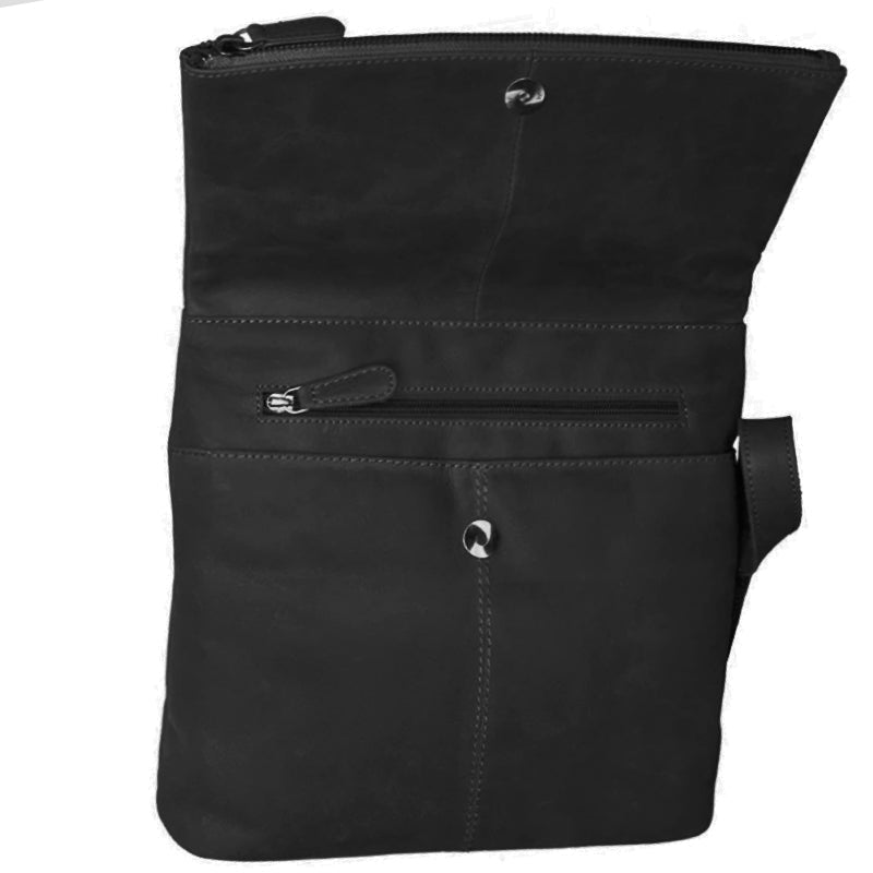 Bolla a2 Leather Black Crossbody Shoulder Bag