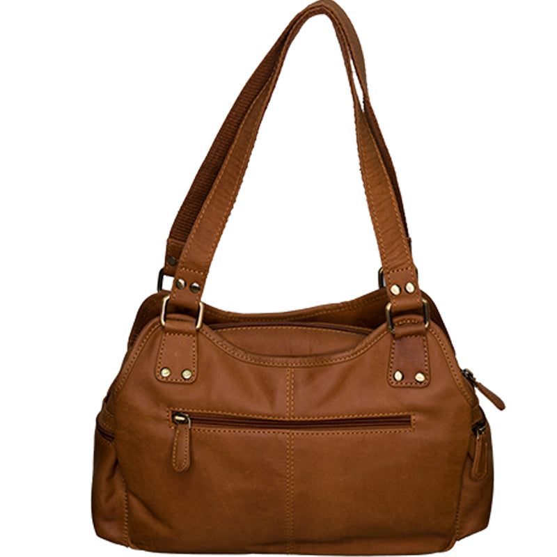 (a4) Bolla Leather Tan Three Quarter Shoulder Bag