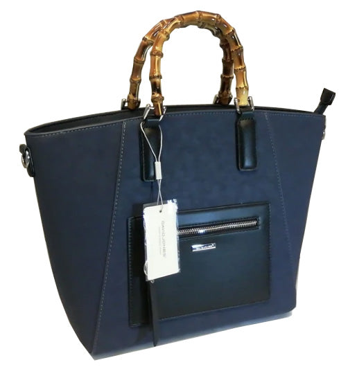 (a3) David Jones Navy Blue Grab Bag Crossbody Shoulder Bag