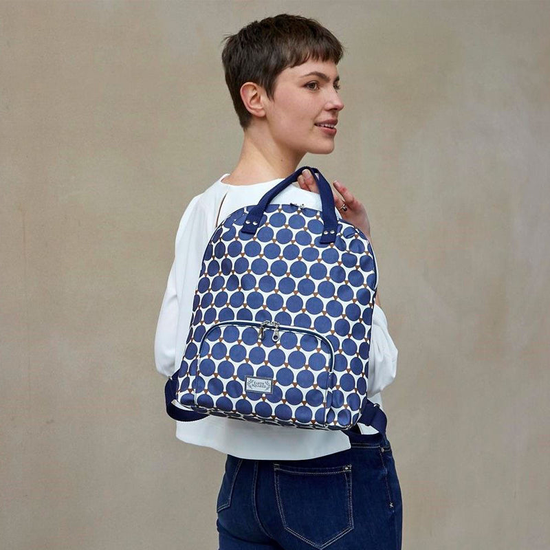 a Earth Squared Monochrome Oil Cloth Backpack Grab bag