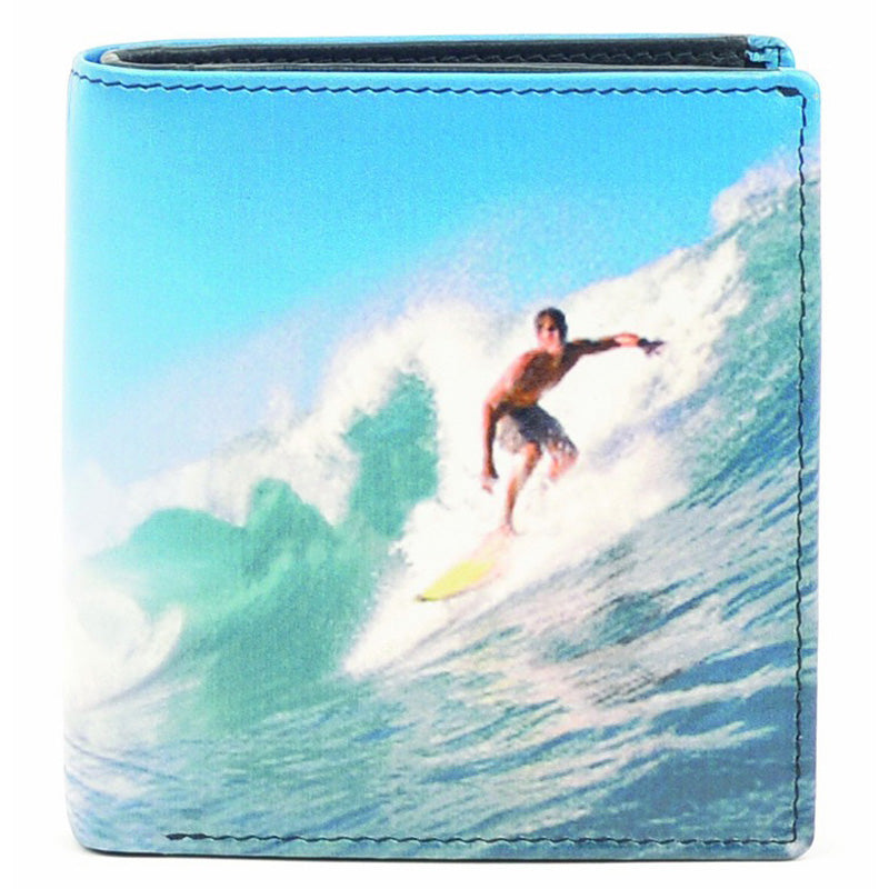 Golunski (1f) Leather Surfing Coin Section Credit Card Notecase