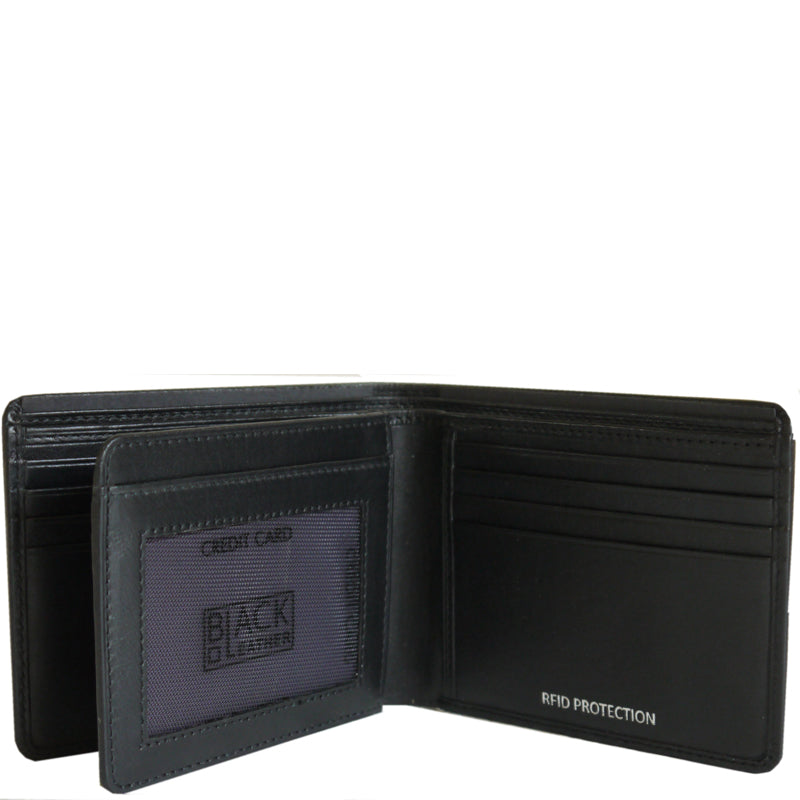 (a4) Golunski Black Leather Credit Card Notecase
