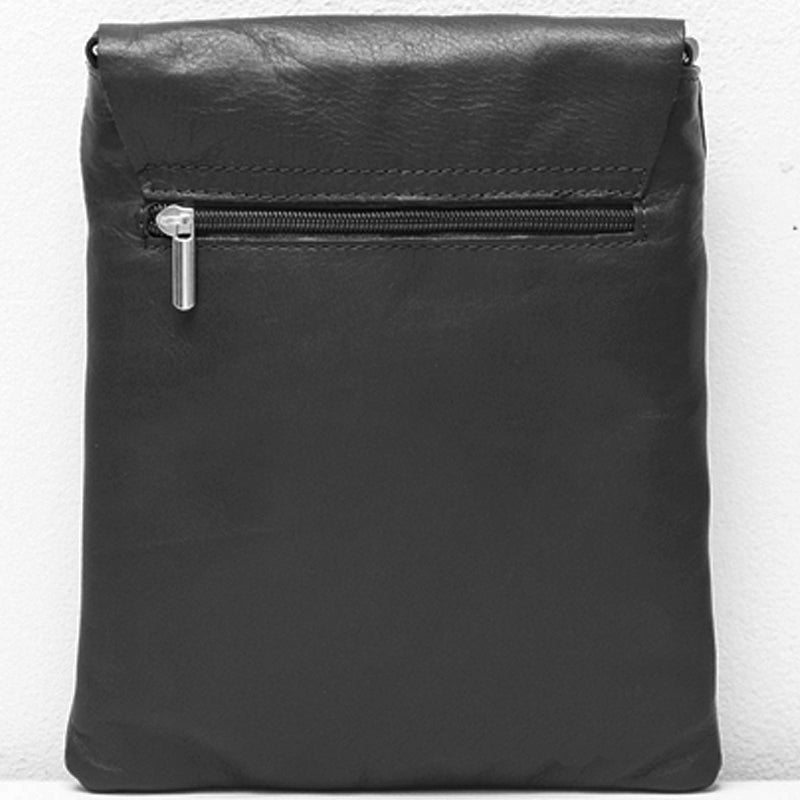 (b1) Your Bag Heaven Black Leather Crossbody Shoulder Bag