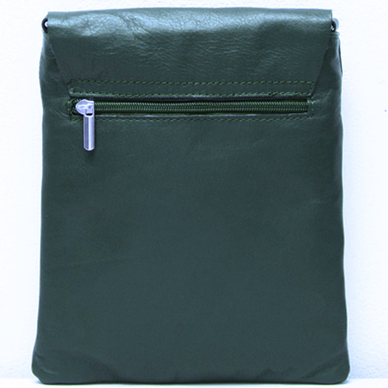 (b2) Your Bag Heaven Teal Leather Crossbody Shoulder Bag