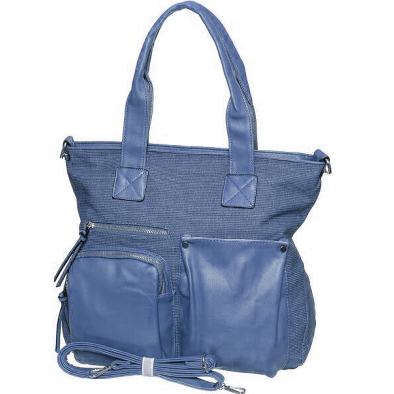 a Your Bag Heaven Blue Crossbody Shoulder Tote Shopper Bag