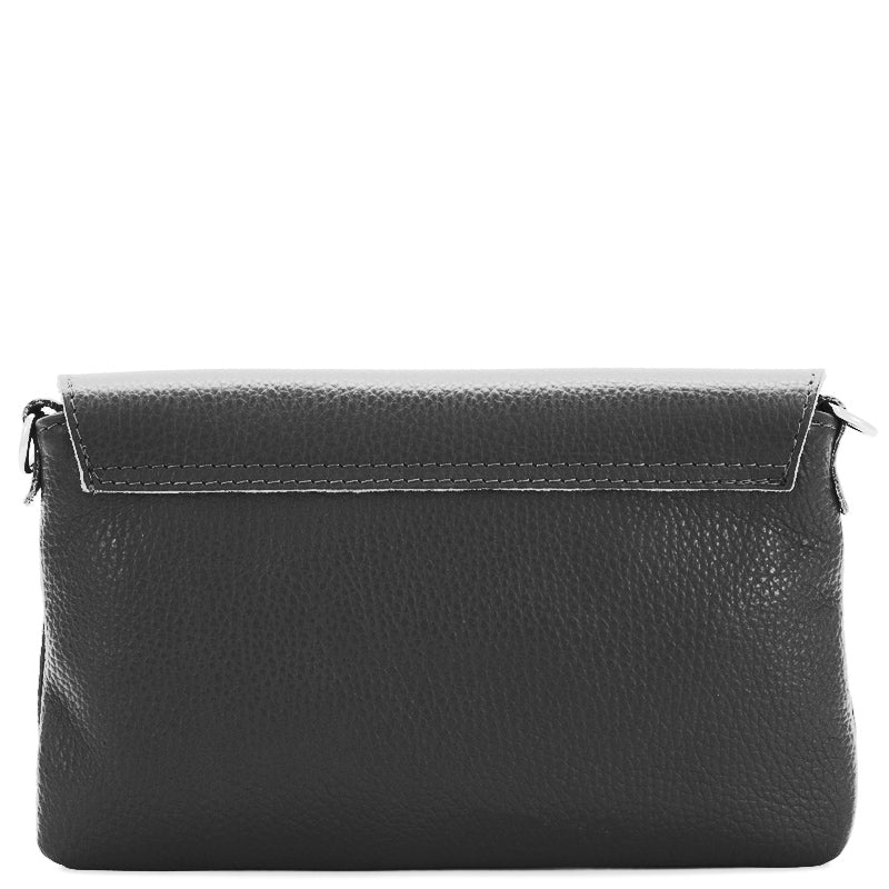 Your Bag Heaven (f6) Black Leather Crossbody Shoulder Bag Clutch Bag
