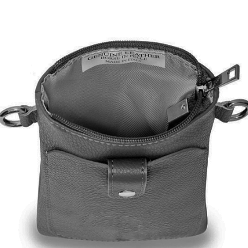(a51) Your Bag Heaven Black Leather Crossbody Shoulder Bag