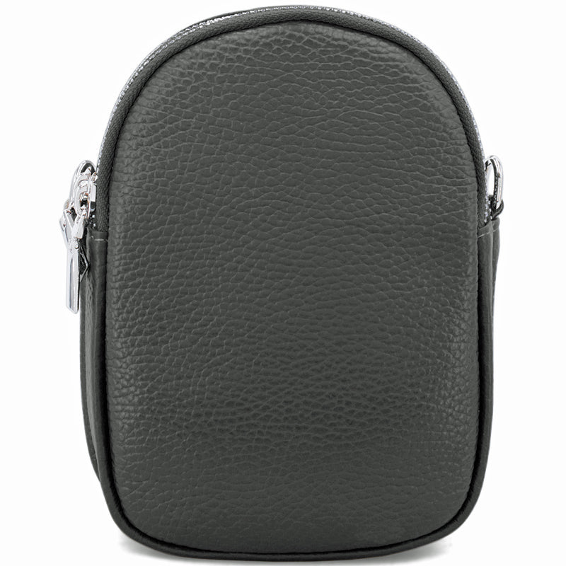 (c1) Your Bag Heaven Black Leather Crossbody Shoulder Bag
