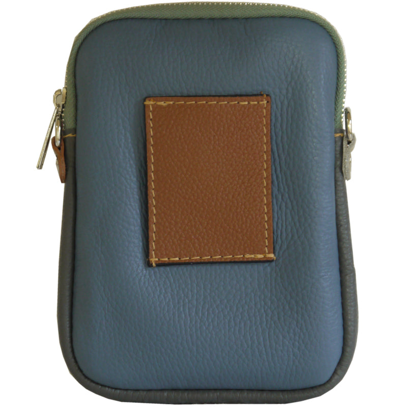 (a3) Your Bag Heaven Orange Multi Leather Crossbody Shoulder Belt Bag