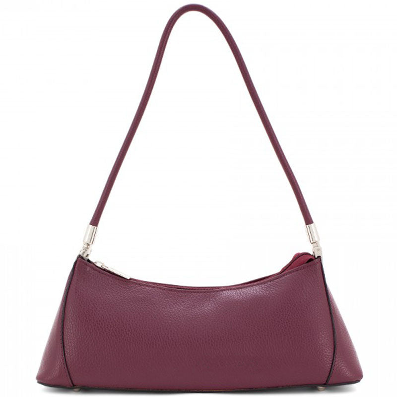 (b1) Your Bag Heaven Burgundy Leather Three Quarter Shoulder Bag