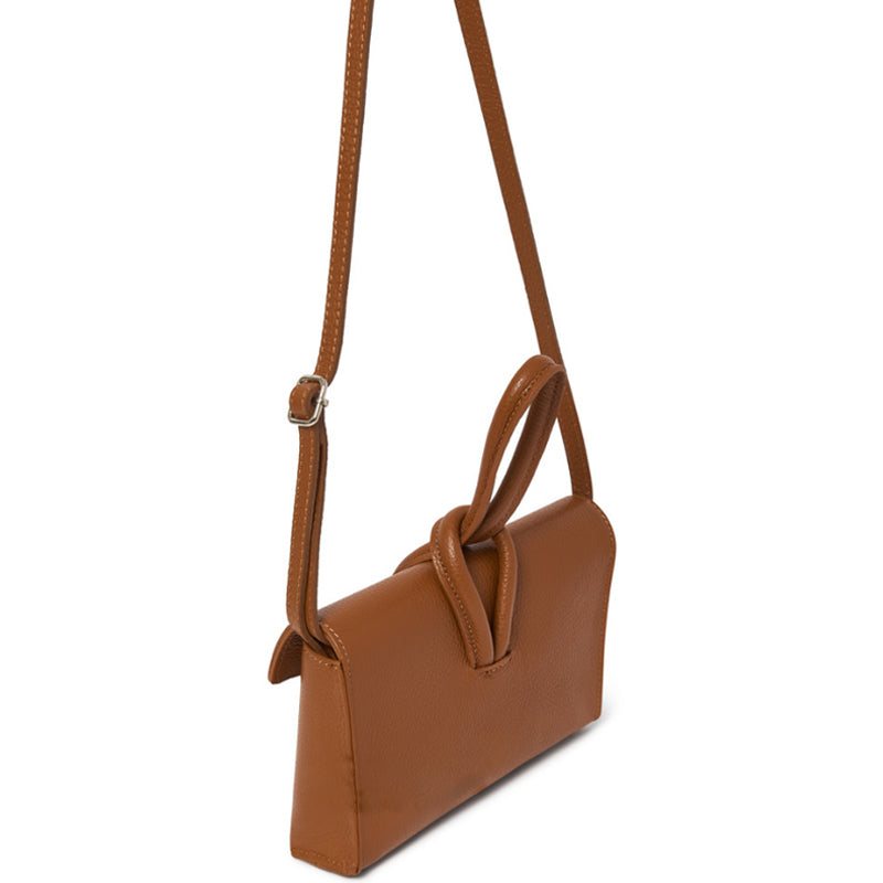 Your Bag Heaven (1b) Metallic Bronze Leather Clutch Grab Crossbody Shoulder Bag