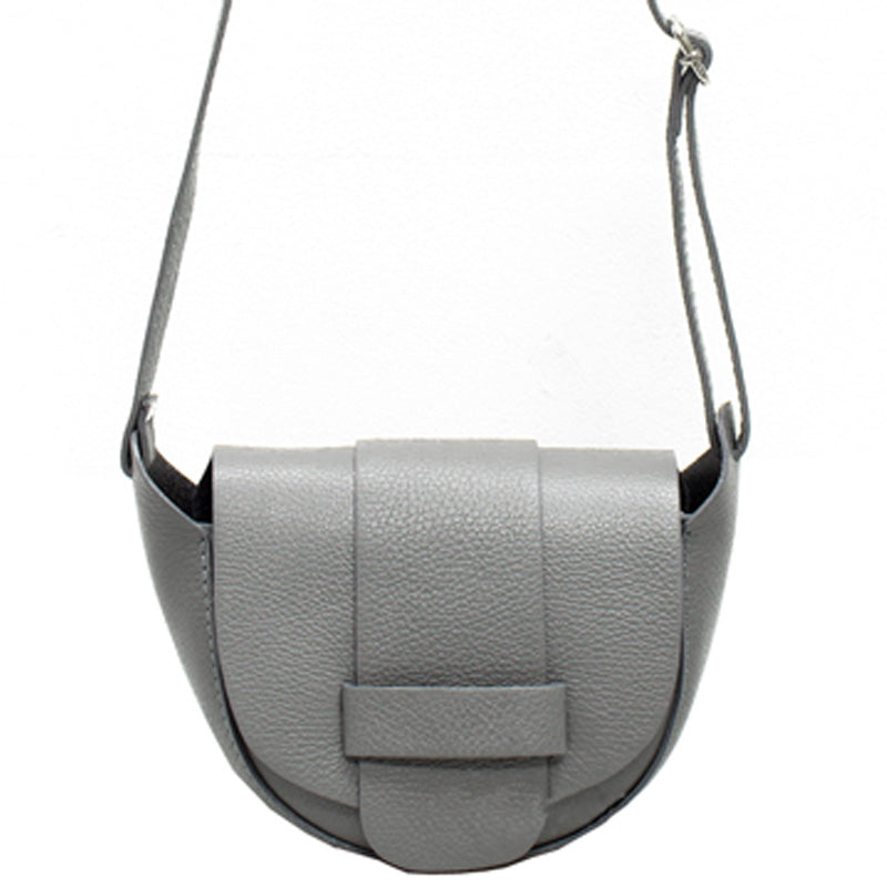 Your Bag Heaven (f5) Grey Leather Crossbody Shoulder Bag