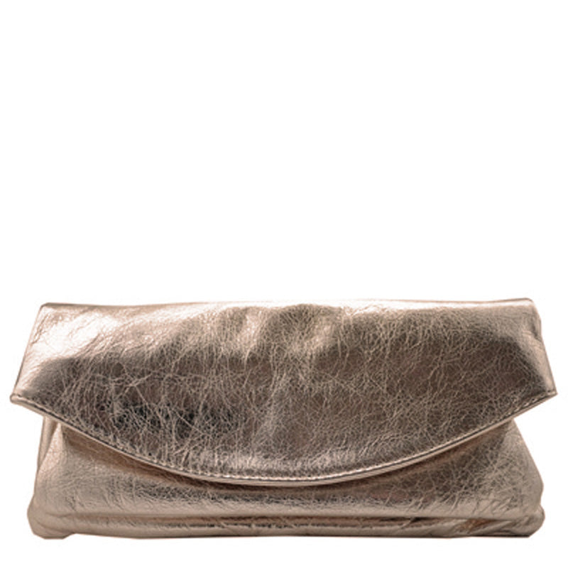 Your Bag Heaven (bcm) Bronze Soft Leather Clutch Bag Crossbody Shoulder Bag