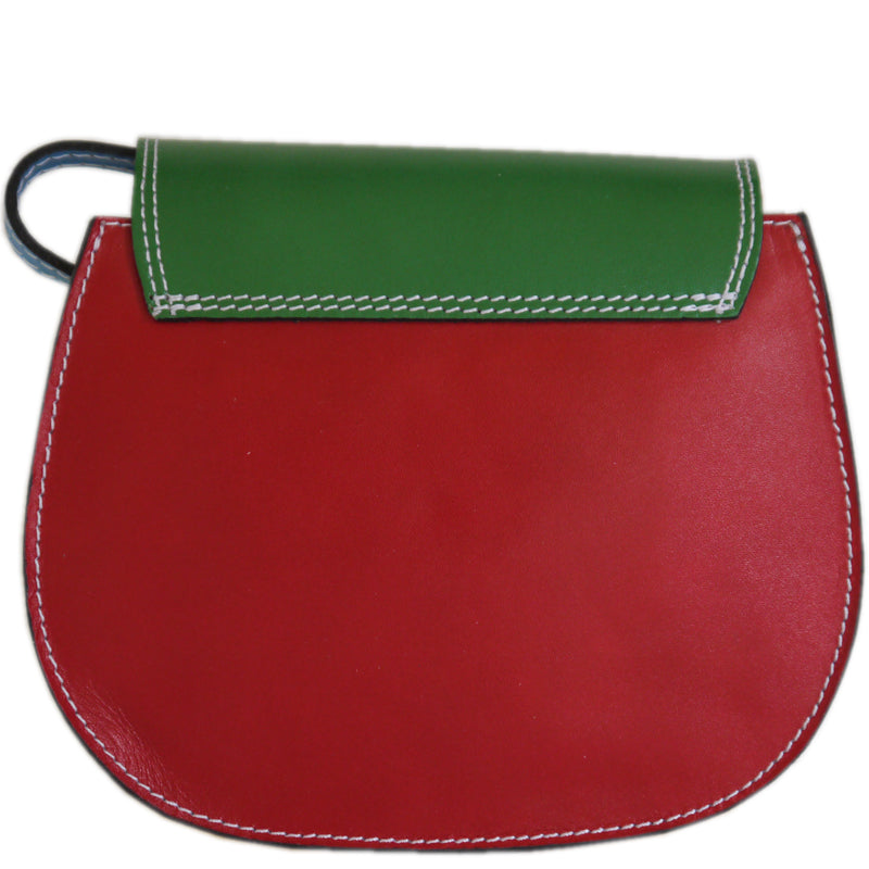 (a1a) Your Bag Heaven Green Multi Leather Crossbody Shoulder Bag