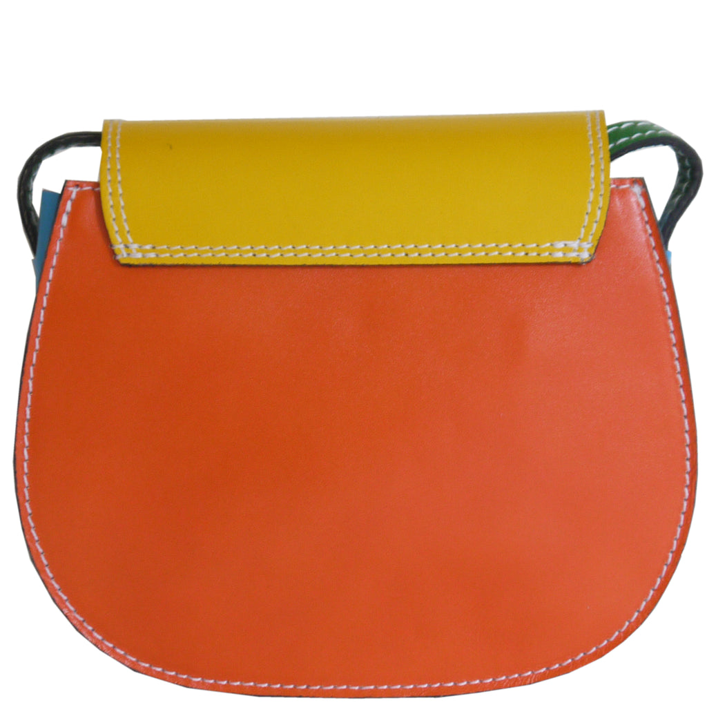 (a2) Your Bag Heaven Mustard Yellow Multi Leather Crossbody Shoulder Bag