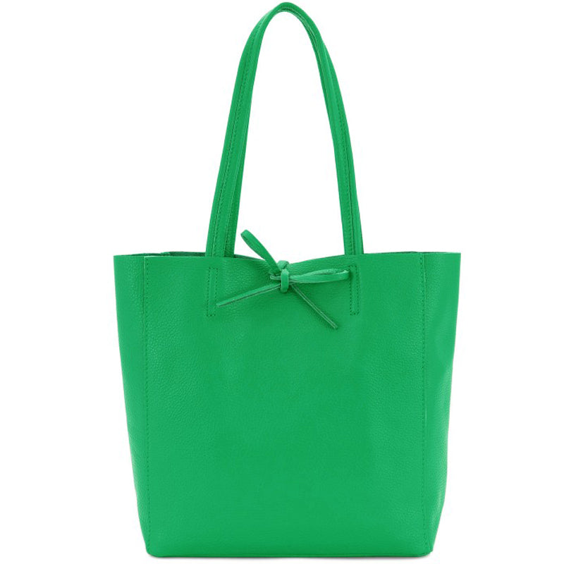 (a1) Your Bag Heaven Green Medium Soft Leather Tote Bag Shopper Bag