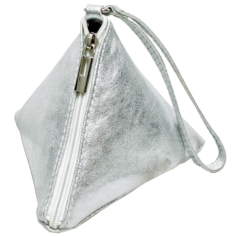 Your Bag Heaven (g2) Wrist Bag Metallic Leather Silver