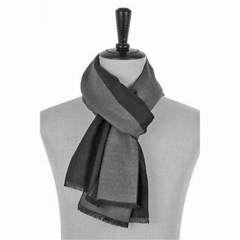 (a1j) Bag Heaven Black Grey Men's Scarf