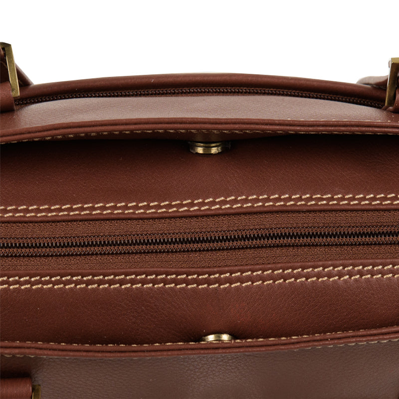 Nova Leathers (a2) Tan Soft Leather Three Quarter Shoulder Bag