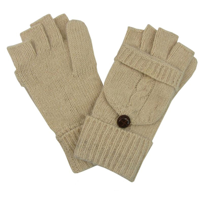 Bag Heaven (a3) Cream Ladies Mitten Gloves