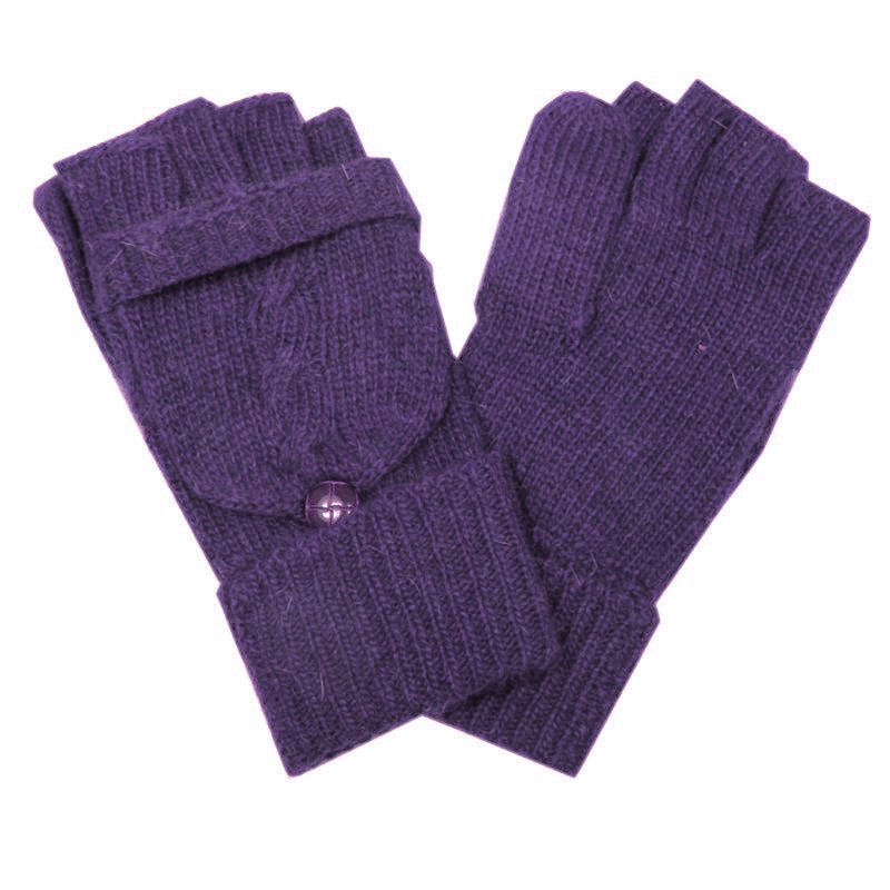 Bag Heaven (a3) Purple Ladies Mitten Gloves
