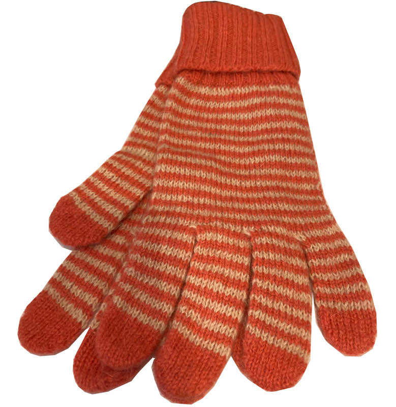 Bag Heaven (a5) Coral Stripe Ladies Gloves