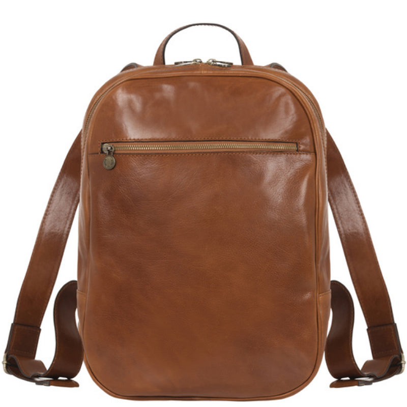(1a) Your Bag Heaven Backpack Tan Leather