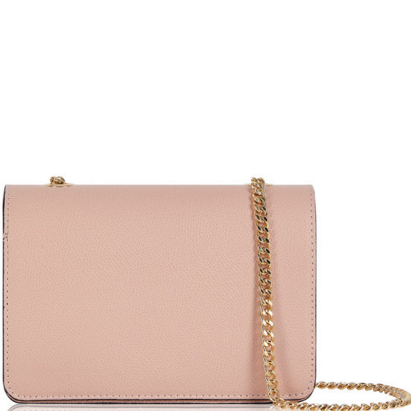 (a1) Your Bag Heaven Premium Soft Pink Leather Crossbody Shoulder Bag