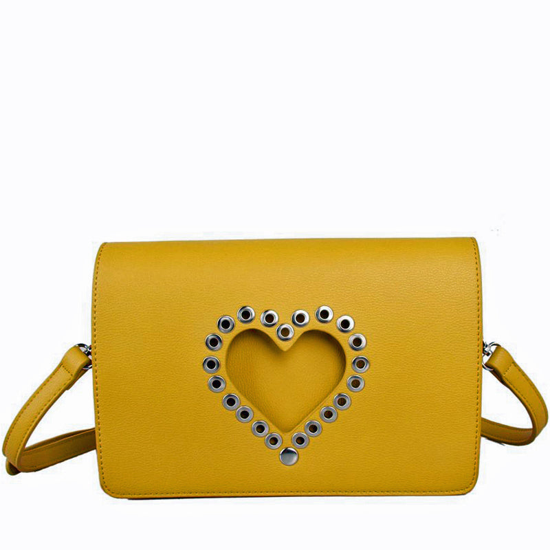 a4) Red Cuckoo Mustard Yellow Vegan Crossbody Shoulder Bag – Your