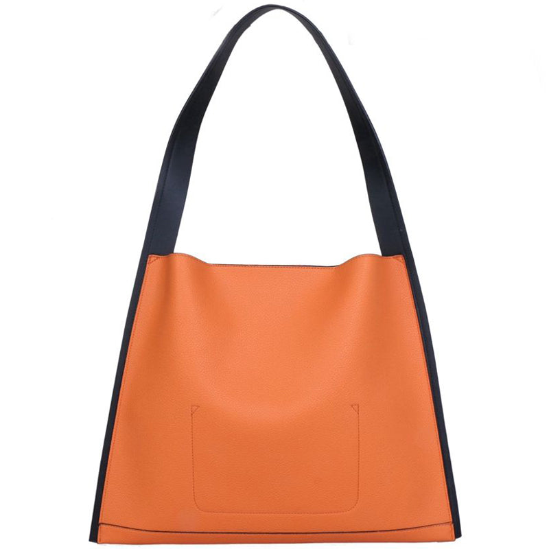 a4 Red Cuckoo Orange Black Vegan Shoulder Tote Shopper Bag
