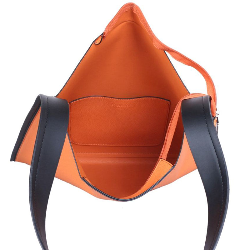 a4 Red Cuckoo Orange Black Vegan Shoulder Tote Shopper Bag