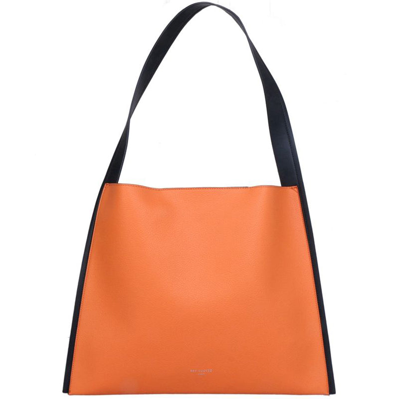 a3 Red Cuckoo Orange Black Vegan Shoulder Tote Shopper Bag