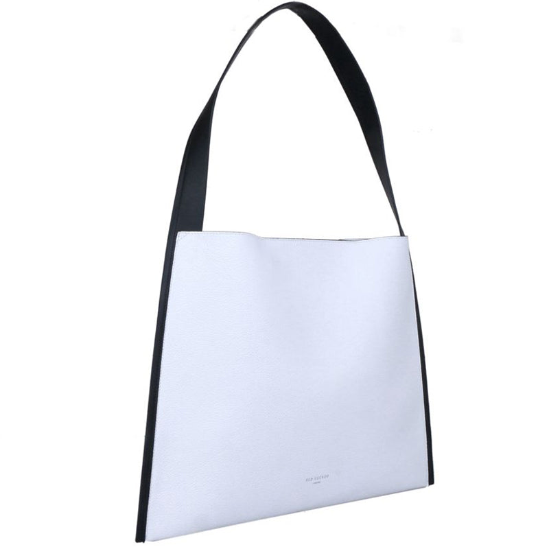 a4 Red Cuckoo White Black Vegan Shoulder Tote Shopper Bag