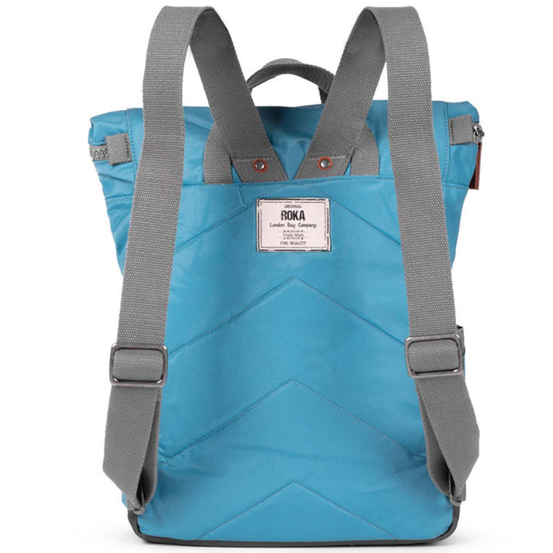 Roka (CanCMS) Petrol Ladies Men's Backpack Vegan Sustainable Product