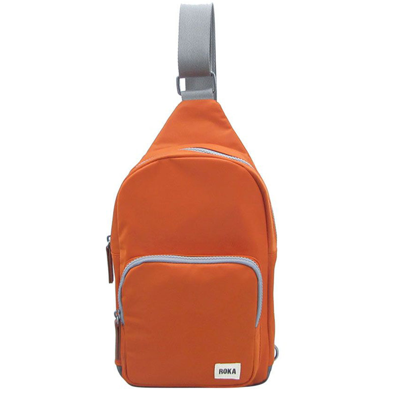 Roka Willesden Burnt Orange Crossbody Chest Pack Shoulder Bag Vegan Sustainable Product
