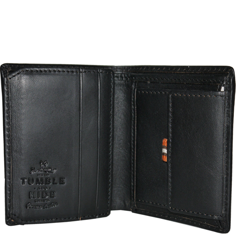 Yoshi (c6)  T H Black Leather Men's Coin Purse Wallet