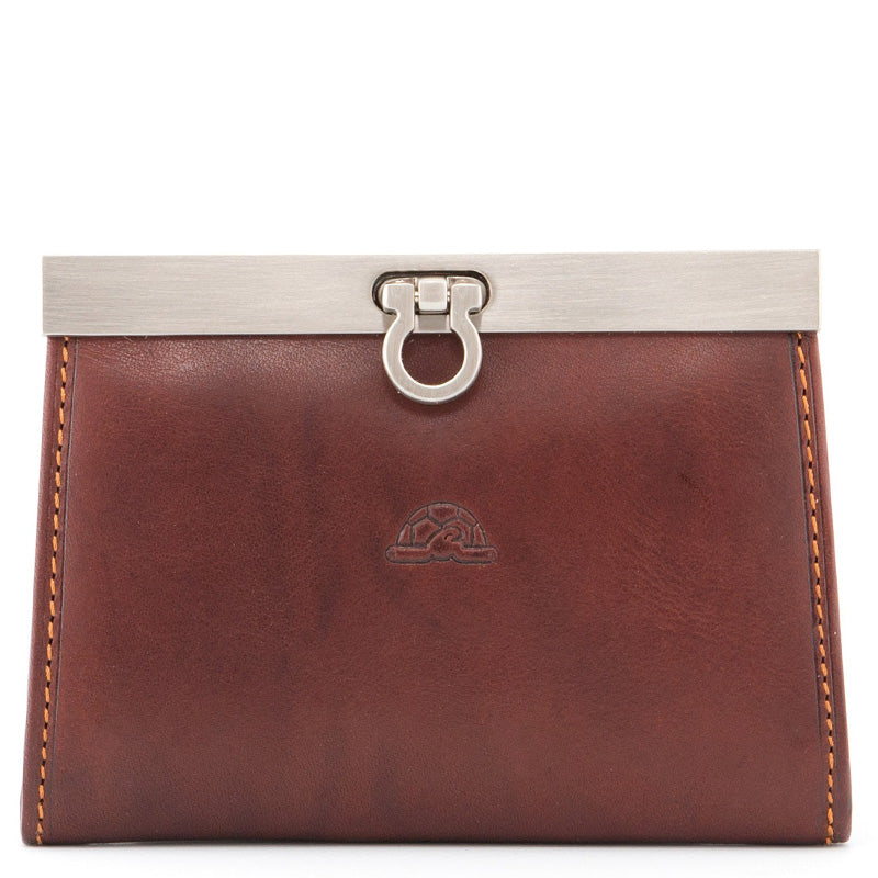 (a3) Bag Heaven Brown Leather Card Coin Purse