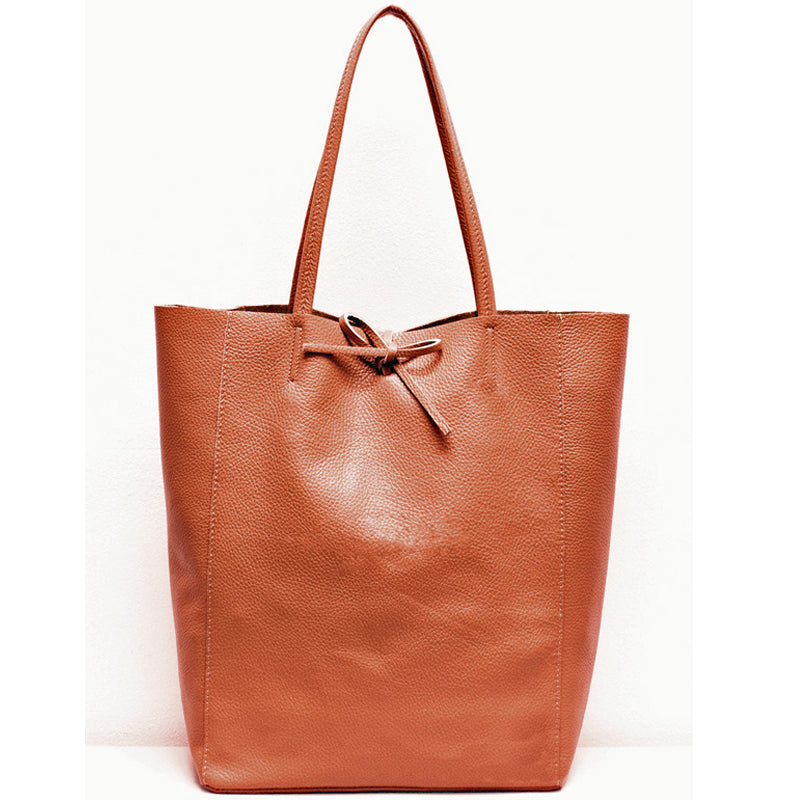 (a) Your Bag Heaven Tote Bag Shopper Tan Soft Leather