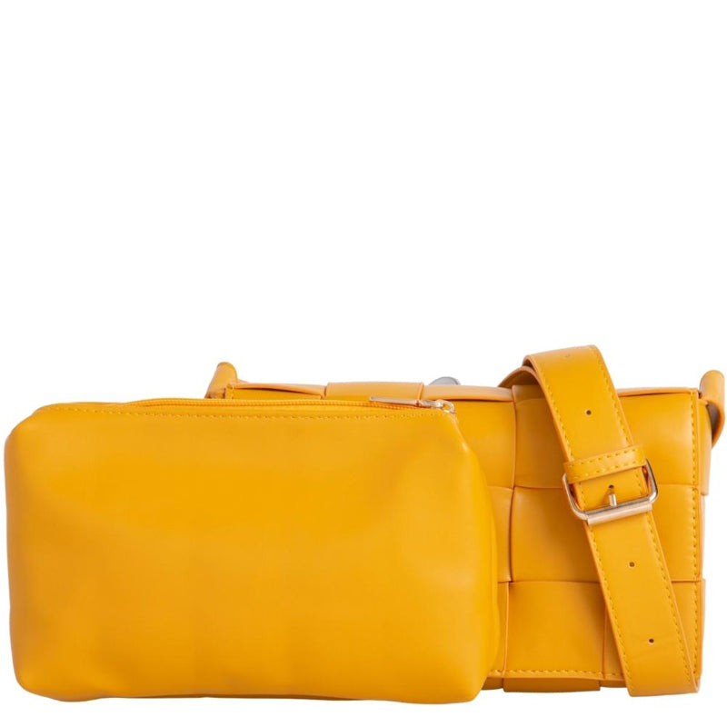 (a) Your Bag Heaven Mustard Shoulder Crossbody Bag