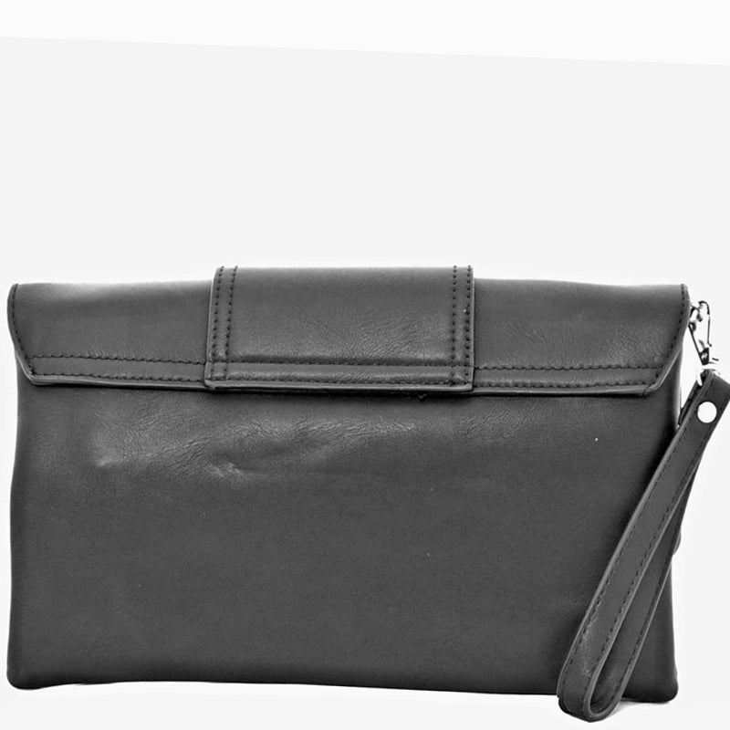 Your Bag Heaven b8 Black Clutch Bag Crossbody Shoulder Bag Wrist Bag