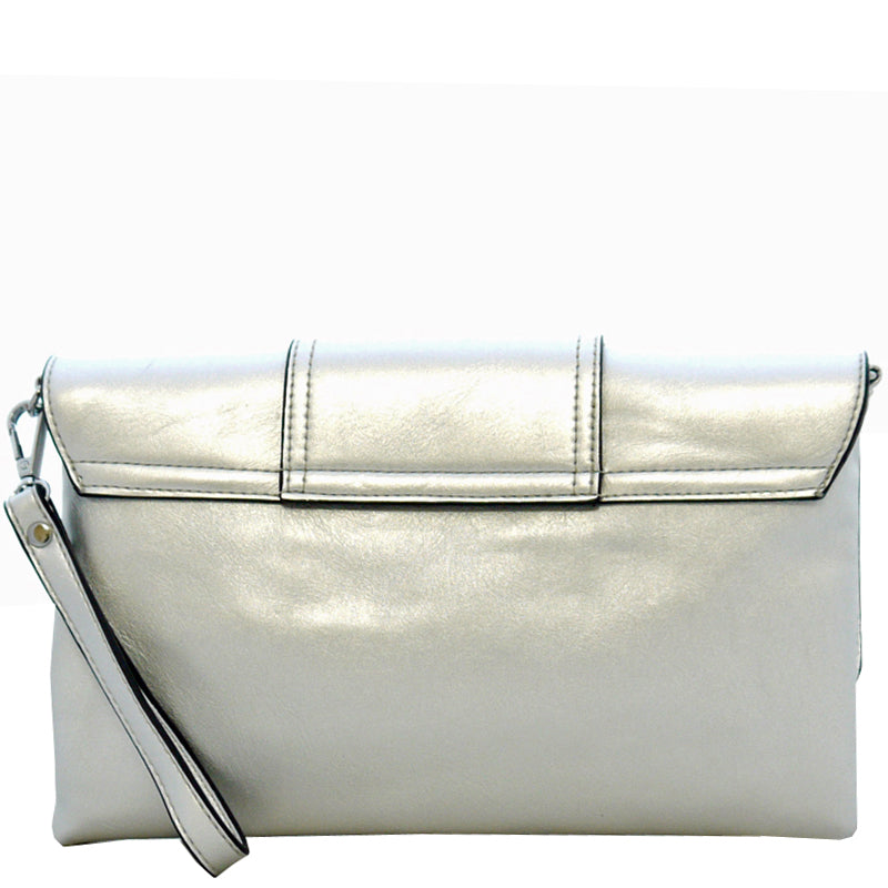 b1 Your Bag Heaven Silver Clutch Bag Crossbody Shoulder Bag Wrist Bag