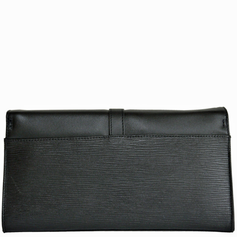Your Bag Heaven (1e) Black Leather Clutch Bag Shoulder Bag