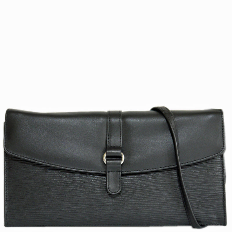 Your Bag Heaven (1e) Black Leather Clutch Bag Shoulder Bag